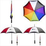 HH4151 46 Arc Rainbow Umbrella With Custom Imprint